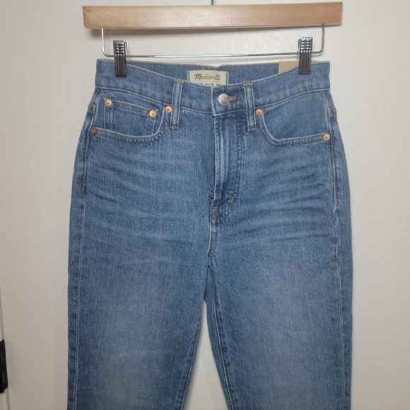 Madewell Perfect Vintage Jeans Raw Hem Size 24 New With Tags - Picture 3 of 12